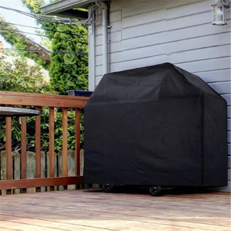 Black Waterproof BBQ Cover, Heavy Duty Grill Cover
