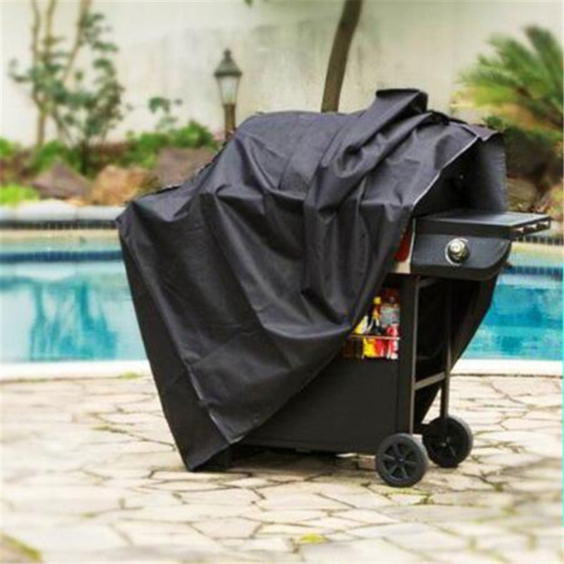 Black Waterproof BBQ Cover, Heavy Duty Grill Cover