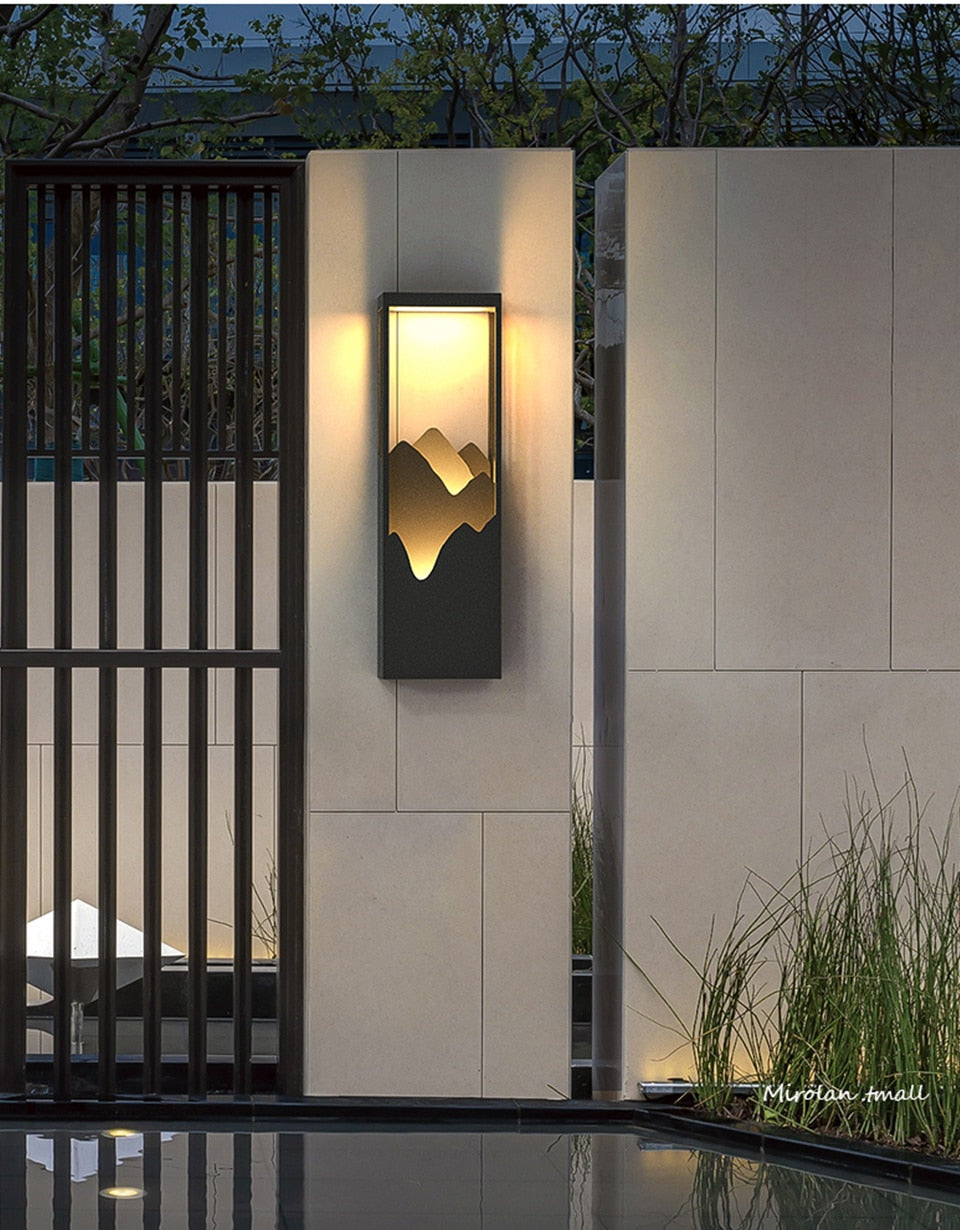 Solar LED Outdoor Light Waterproof, Decoration Lamps for Balcony, Courtyard, Wall Lighting Outdoor Luminaires