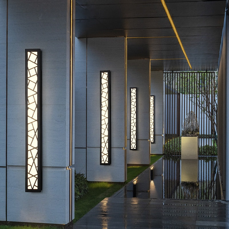Waterproof outdoor wall lamp, LED Tall Wall Lamp, IP65 Aluminum Light, Garden Villa porch Sconce Light