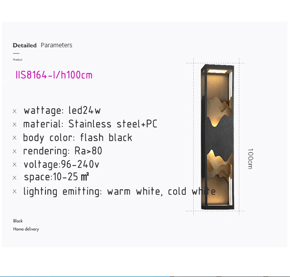 Solar LED Outdoor Light Waterproof, Decoration Lamps for Balcony, Courtyard, Wall Lighting Outdoor Luminaires