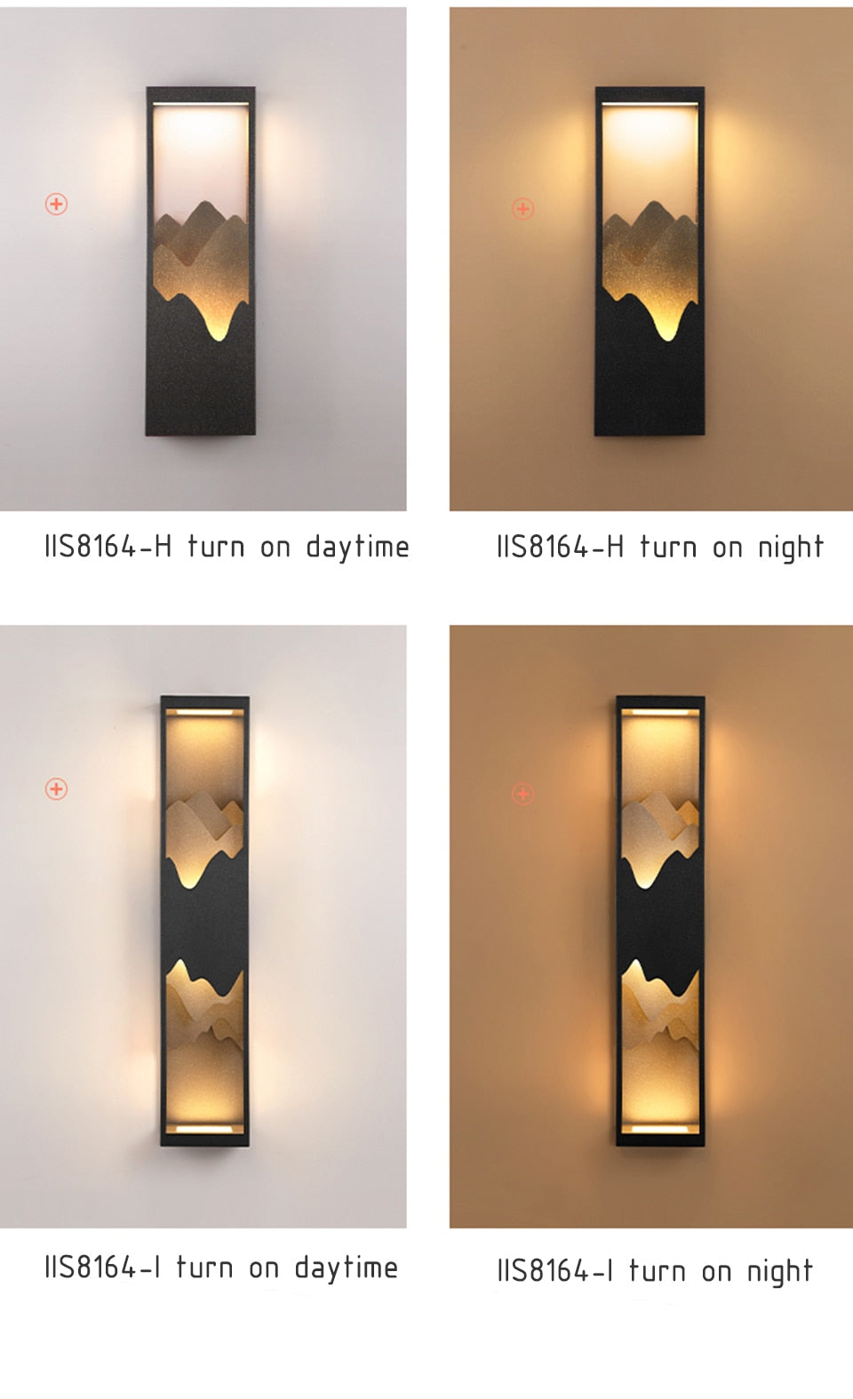 Solar LED Outdoor Light Waterproof, Decoration Lamps for Balcony, Courtyard, Wall Lighting Outdoor Luminaires