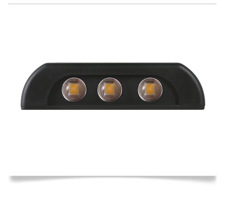 6 LED Solar Wall Lamp Outdoor Waterproof Up and Down Luminous Lighting Garden Decoration Solar Lights Stairs Fence Sunlight Lamp