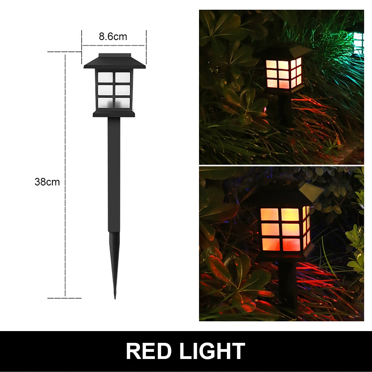 Outdoor Solar LED Lawn Light Pathway lamp Waterproof LED Night Lights for Garden Courtyard Park Landscape Decor