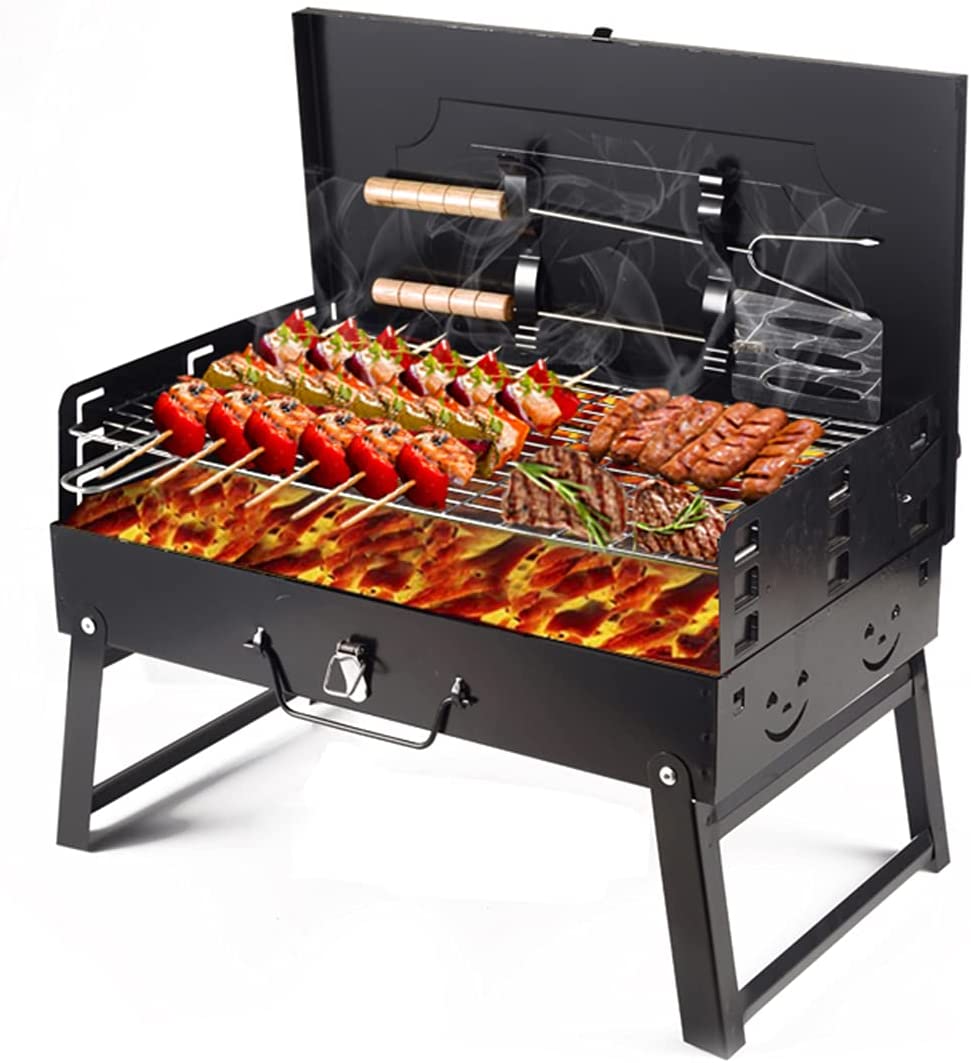 Outdoor Portable Charcoal Grill Folding Cassette & Portable BBQ, Picnic, Outdoor Camping