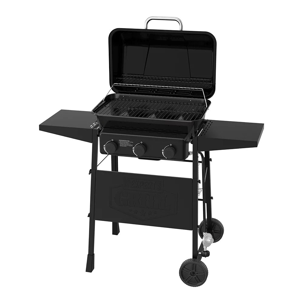 Grill 3 Burner Propane Gas Grill, 27,000 BTU, 450 Sq. In. Total Cooking Area,