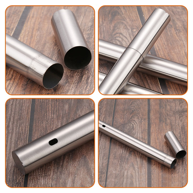 10PCS Barbecue Grill Sticks, Outdoor Camping Accessory & Kabob Stainless Steel Sticks