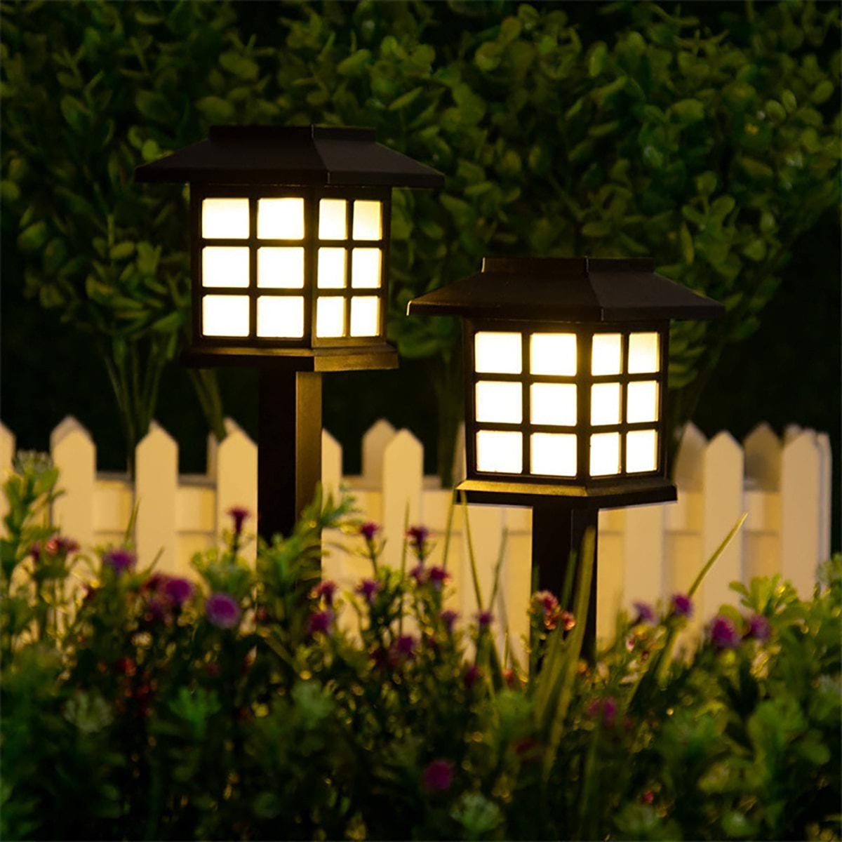 Outdoor Solar LED Lawn Light Pathway lamp Waterproof LED Night Lights for Garden Courtyard Park Landscape Decor