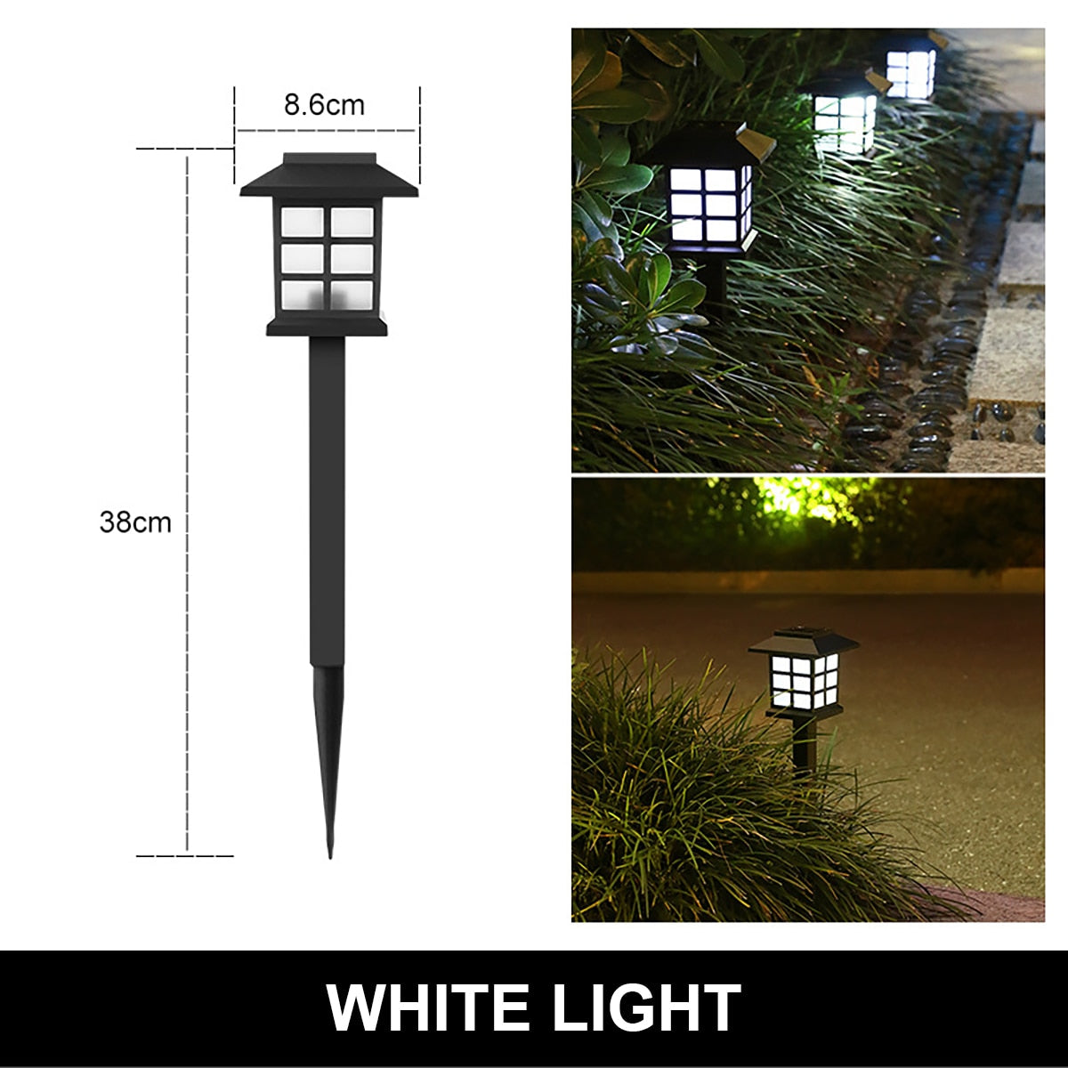 Outdoor Solar LED Lawn Light Pathway lamp Waterproof LED Night Lights for Garden Courtyard Park Landscape Decor