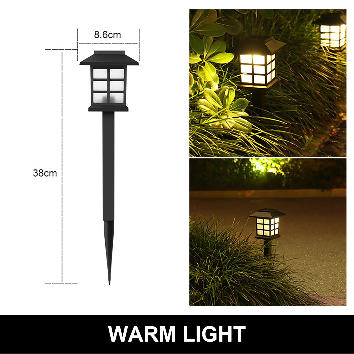 Outdoor Solar LED Lawn Light Pathway lamp Waterproof LED Night Lights for Garden Courtyard Park Landscape Decor