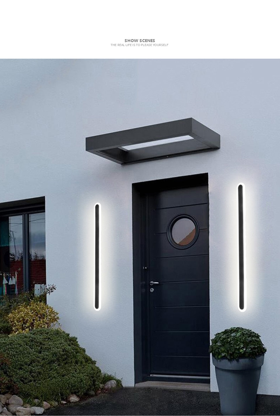 Waterproof Wall Lamp LED Outdoor Lighting IP65 Aluminum Wall mounted Garden Villa porch Sconce Light 110V 220V Sconce Luminaires