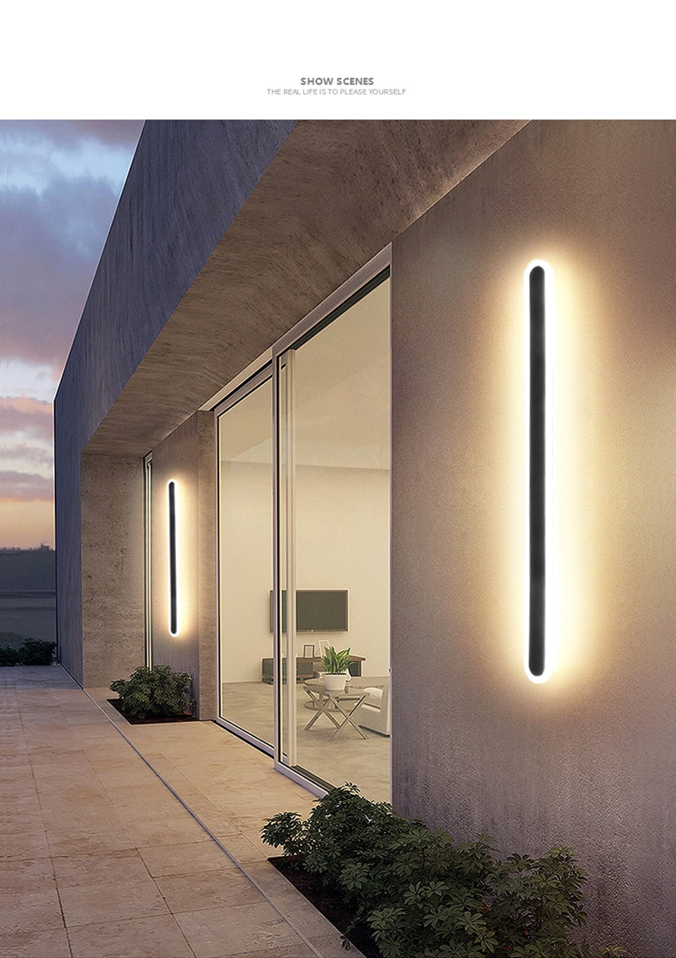 Waterproof Wall Lamp LED Outdoor Lighting IP65 Aluminum Wall mounted Garden Villa porch Sconce Light 110V 220V Sconce Luminaires