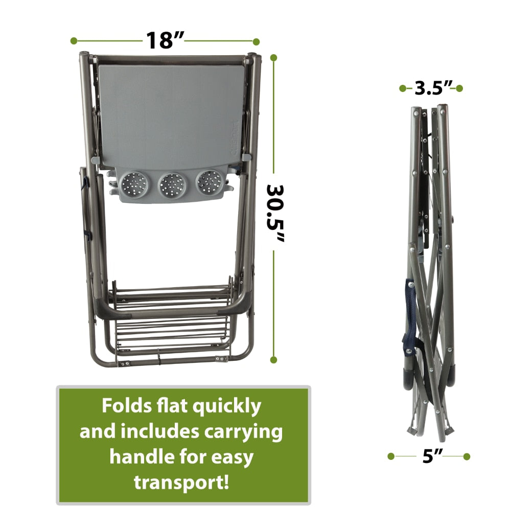 Aluminum Grill Stand with Adjustable Shelf, Camping Equipment, Multi-Tool Outdoor Camping