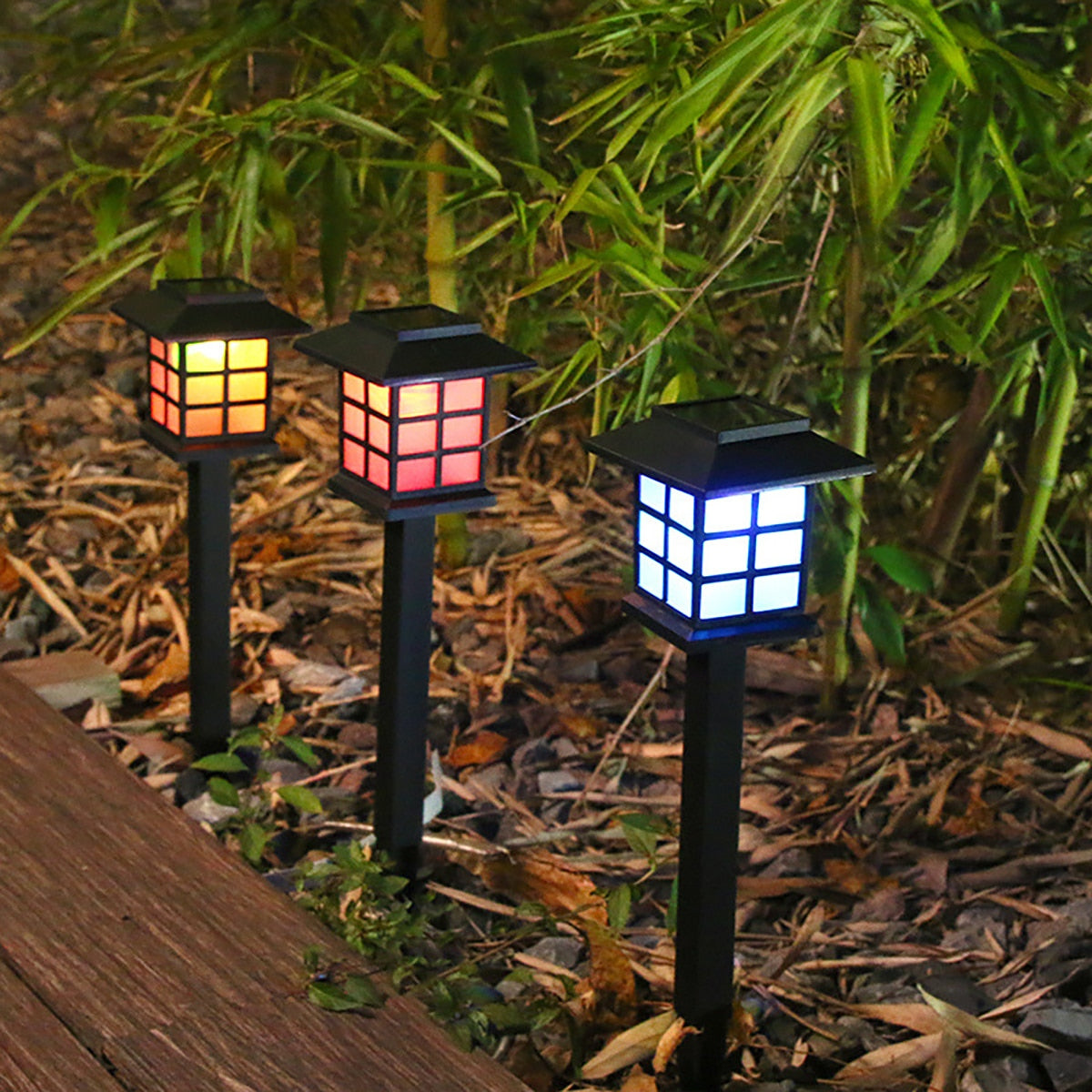 Outdoor Solar LED Lawn Light Pathway lamp Waterproof LED Night Lights for Garden Courtyard Park Landscape Decor