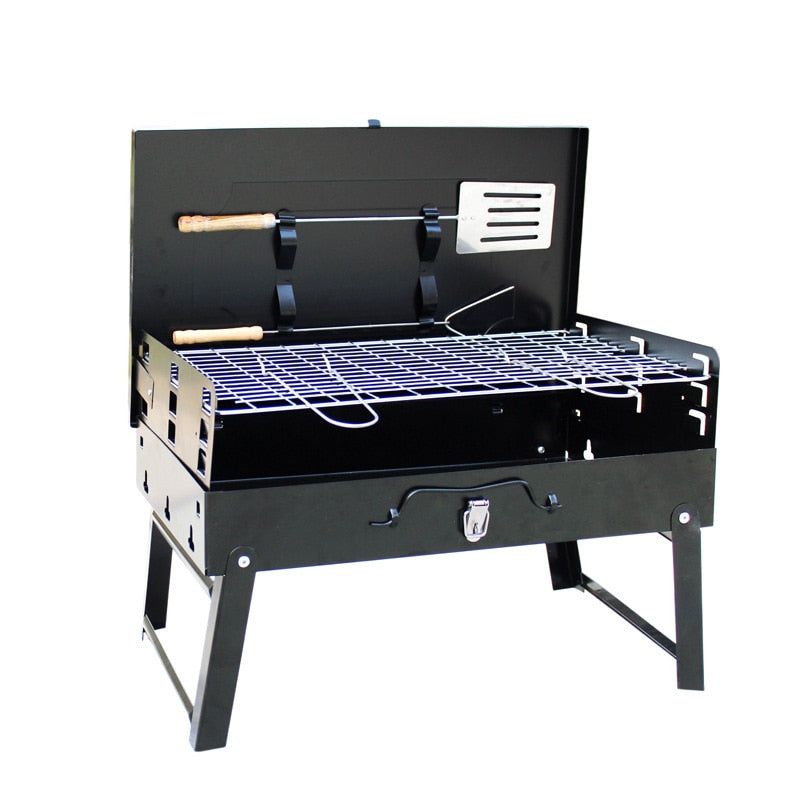 Outdoor Portable Charcoal Grill Folding Cassette & Portable BBQ, Picnic, Outdoor Camping