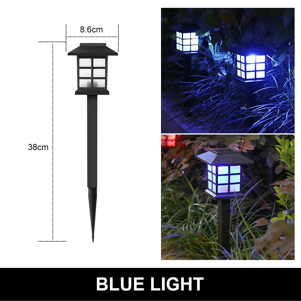 Outdoor Solar LED Lawn Light Pathway lamp Waterproof LED Night Lights for Garden Courtyard Park Landscape Decor