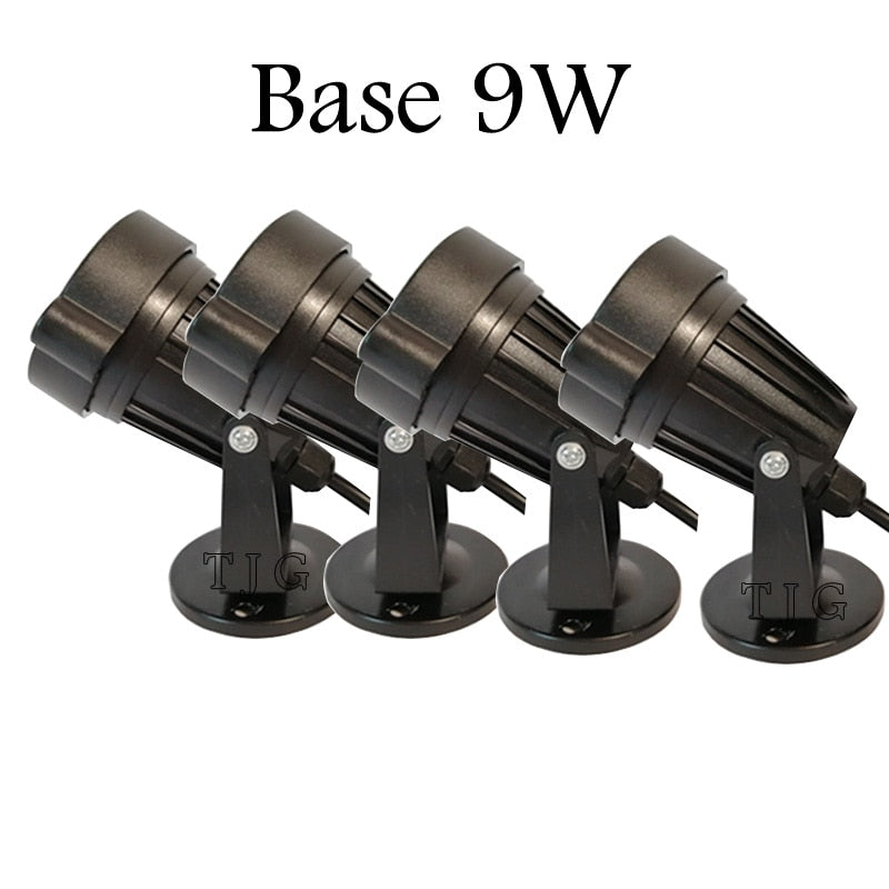 4PACK New Style COB Garden Lawn Lamp AC220V 110V DC12V Outdoor LED Spike Light 3W 9W Path Landscape Waterproof Spot Bulbs