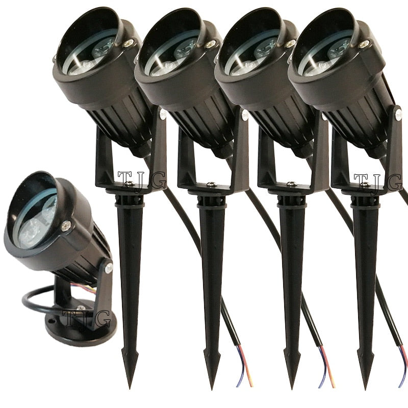 4PACK New Style COB Garden Lawn Lamp AC220V 110V DC12V Outdoor LED Spike Light 3W 9W Path Landscape Waterproof Spot Bulbs
