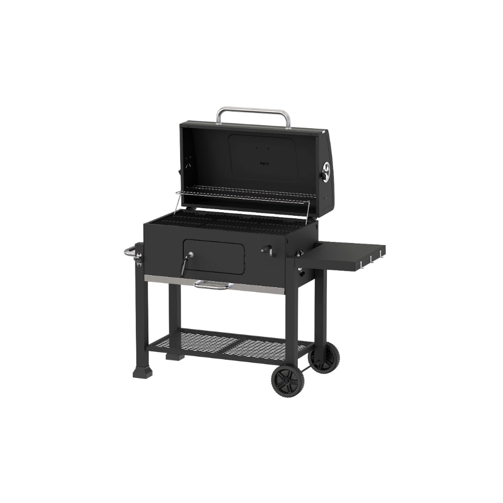 Heavy Duty 32 Inch Charcoal Grill , Black Smokeless Grill