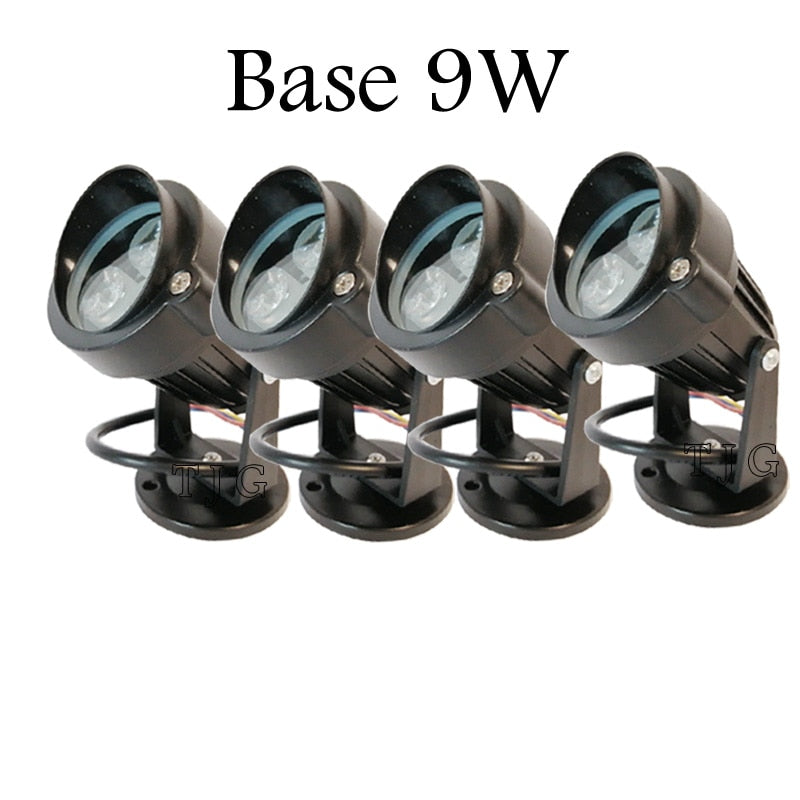 4PACK New Style COB Garden Lawn Lamp AC220V 110V DC12V Outdoor LED Spike Light 3W 9W Path Landscape Waterproof Spot Bulbs
