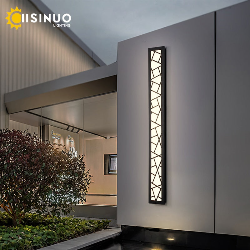 Waterproof outdoor wall lamp, LED Tall Wall Lamp, IP65 Aluminum Light, Garden Villa porch Sconce Light