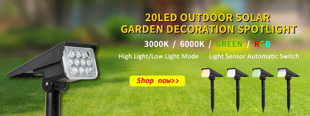 LED Solar Light Outdoors IP65 Waterproof Warm White Cold White Solar Garden Lighting Outdoor Decoration Lawn Lamps