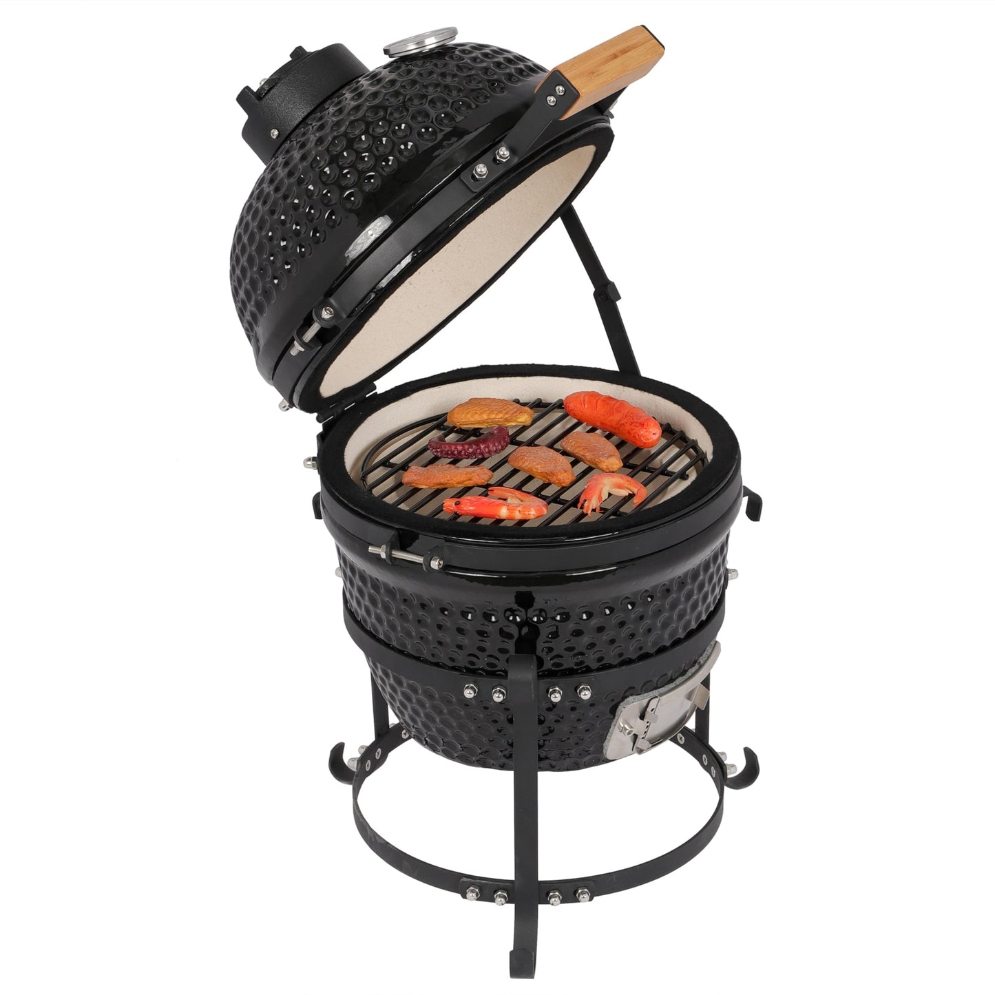 13In Round Ceramic Barbecue Charcoal Grill