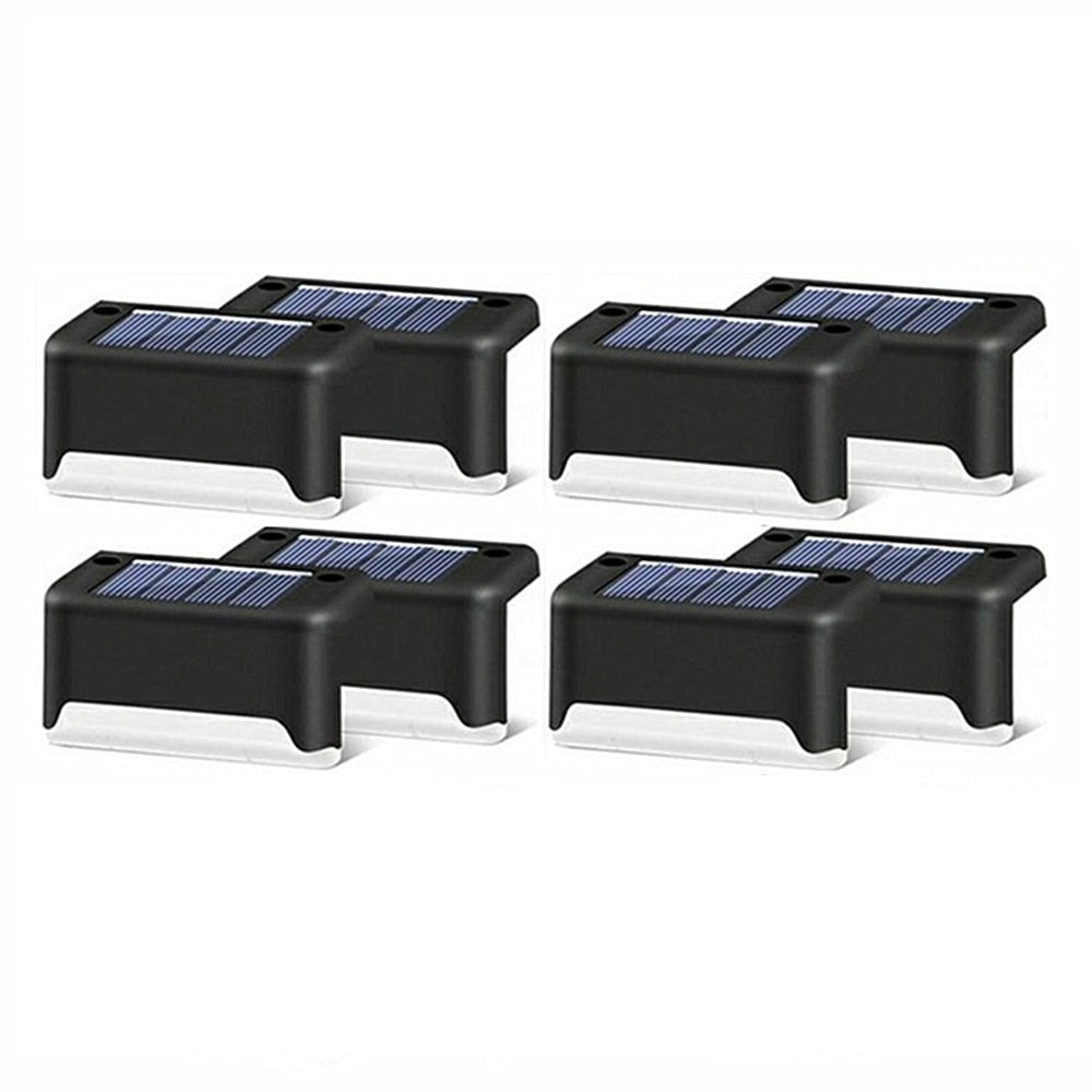 Solar Light Outdoor Garden Step Light 1/4/10 / 20pcs Waterproof Courtyard Stair Deck Fence Terrace Lighting LED Wall Washer