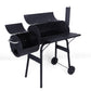 Outdoor Charcoal Grill with Offset Smoker/Wheels/Temperature Gauge