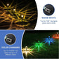 Dynamic Solar Garden Lights RGB Color Changing Pathway, Light Outdoor Waterproof Lawn Lamp Auto Light Sensing Landscape Lighting