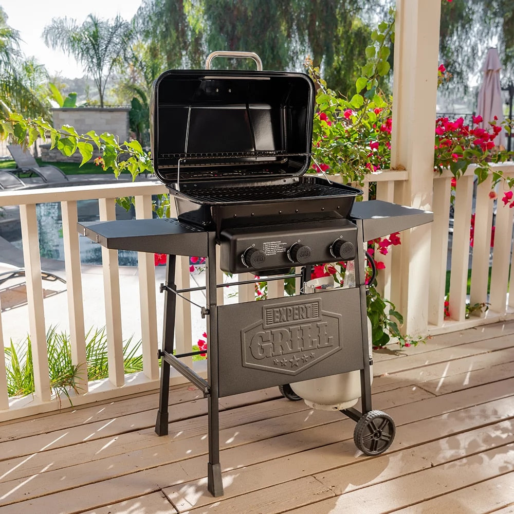 Grill 3 Burner Propane Gas Grill, 27,000 BTU, 450 Sq. In. Total Cooking Area,