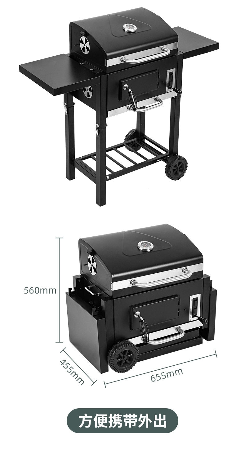 Supper Quality Outdoor Charcoal BBQ Grill Portable & Foldable